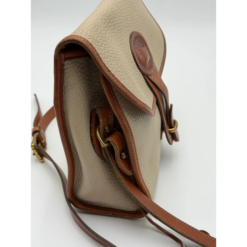 DOONEY & BOURKE Vintage Cavalry Trooper Crossbody Taupe All Weather Leather
